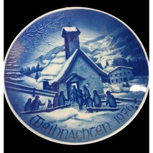 Limited Edition Vintage Bareuther Waldsassen Bavaria Christmas 1976 Plate CH01